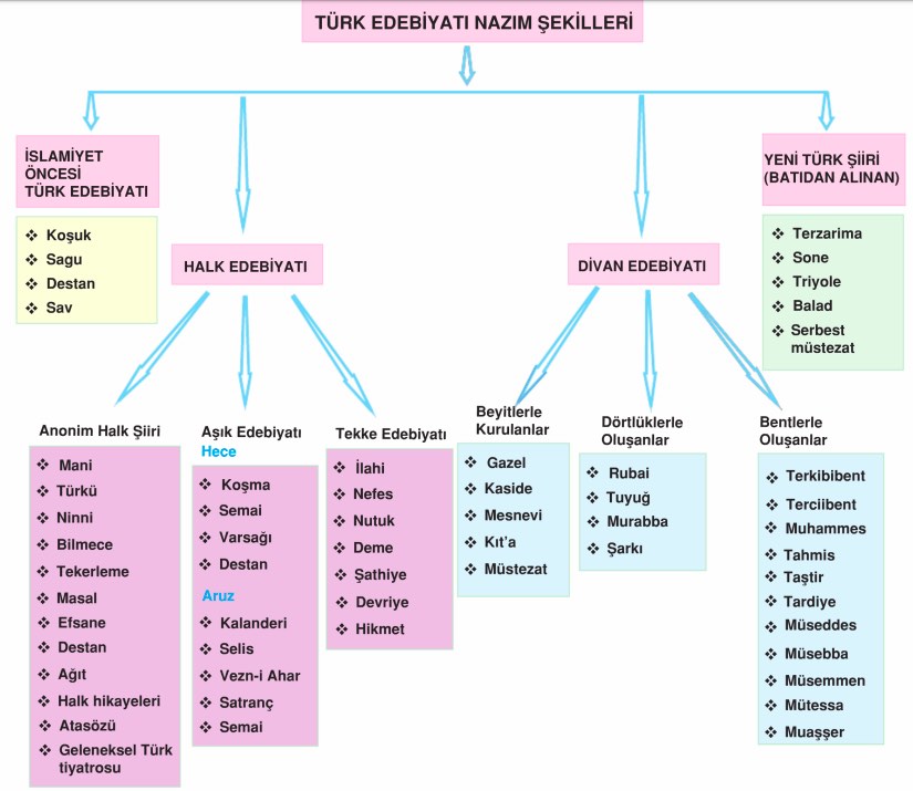Türk Edebiyatı Nazım Biçimleri