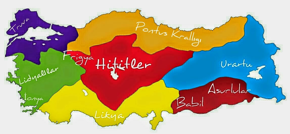 Anadolu Uygarlıkları Medeniyetleri Haritası