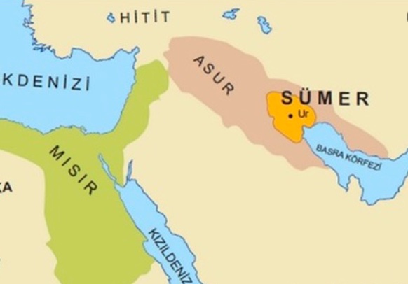 sumerler haritası